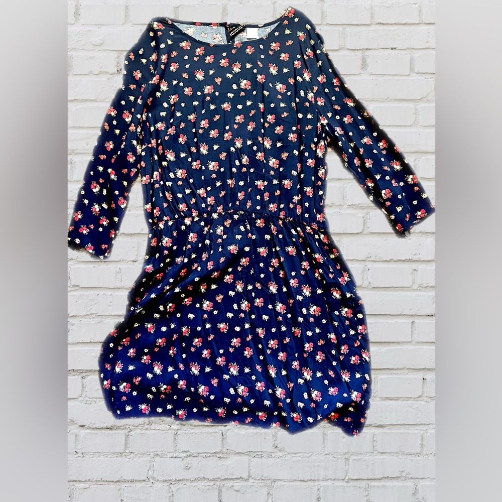 H&M nwt LONG SLEEVE MINI FIT DRESS size 12